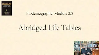 Abridged life tables