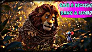 The Lion and the Mouse 🦁🐭 | Moral Story for Kids | Kindness & Gratitude Lesson