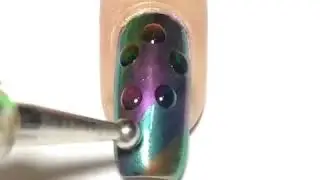 Rainbow Water Drops Nail Tutorial