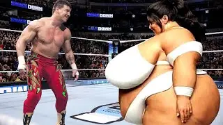 🔥Eddie Guerrero vs  Sumo Girl || WWE Queen's Crown Match🔥
