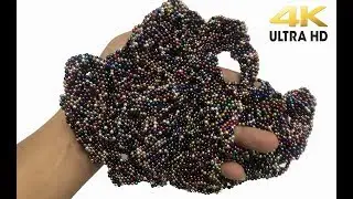 Playing with 11000 Mini Magnetic Balls Satisfaction 100% - ASMR Relax Sound 4K!