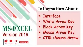 #excel Interface of EXCEL for beginner.