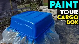 How to Paint a Roof Cargo Box | CRV Van Life