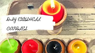 HOW TO MAKE PRETTY EGGSHELL CANDLES