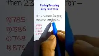 Coding Decoding | Coding Decoding Reasoning in Hindi | Number System| #shorts