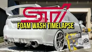 STI Series White Foam wash TIMELAPSE !!!!