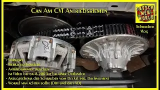 Can Am CVT Antriebsriemen kontrollieren / tauschen - Schrauber Vlog 018