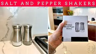 Season to Perfection: Salt and Pepper Shakers with Adjustable Pour Holes