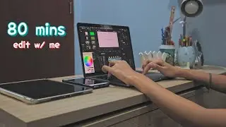 REAL TIME edit with me (w/ music & rain sounds) 🎬✨