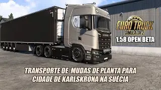 TRANSPORTE DE  MUDAS DE PLANTA PARA CIDADE DE KARLSKRONA NA SUÉCIA #est2 #worldoftrucks #europa
