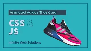 Adidas Animated Shoe Card | HTML, CSS & JS
