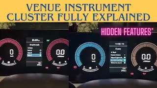 Venue facelift Instrument cluster fully Explained | Hidden Features in Venue | 10.25 inch HX5