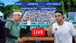 Tallon Griekspoor Vs Denis Shapovalov LIVE Score UPDATE Today Tennis 2024 ATP Geneva 1/8-Finals