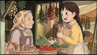 A Cozy Autumn Day in the Kitchen - Slow Living & Pumpkin Soup ASMR 🎃 Ghibli Style