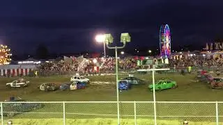 7-20-18 Johnson County Franklin Indiana compact demolition derby
