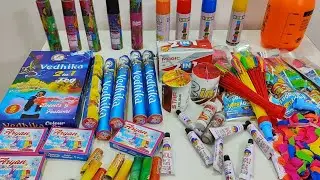 Different Types of Holi Items Testing | Holi Stash 2024 Testing | Snow Spray Testing