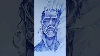 Draw Colossal Titan in 1min,10min,1hr #attackontitan #anime