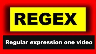 Regular Expression in one video | Regex in One video | Everything about regex