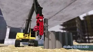 Sidegrip vibro hammers, Sidegrip pile driver