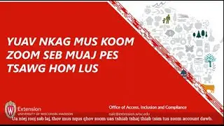 How to use Zoom interpretation Hmong