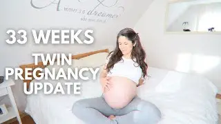 33 WEEKS PREGNANT WITH TWINS ❤️ BUMPSHOT ❤️ POSITIONS CONFIRMED ULTRASOUND