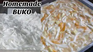 Homemade BUKO || DIY Buko Strips || Mango Buko Dessert