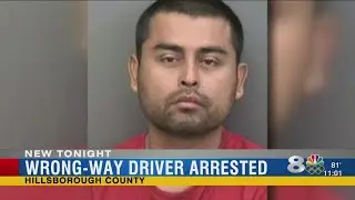 Wrong-way driver arrested in Tampa
