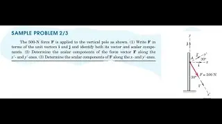 Engineering Mechanics 2D Force system