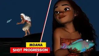 MOANA | Moana Shot Progression | Animation Breakdown | 3D Animation Internships