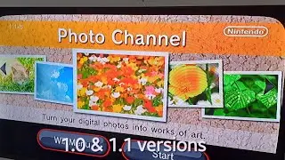 Wii Photo Channel 1.0 & 1.1 comparison