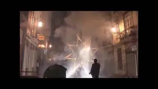 Castillo Las Fallas Valencia Mascleta Spain