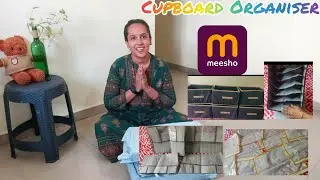 #meesho Affordable Cupboard organiser l chote se cupboard me dher saare kapde rakhe asaani se l