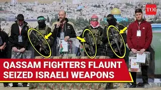 Hamas Fighters Stun Israel With Open display Of Seized IDF Tavor Rifles During Gaza Hostage Release