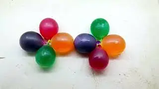 Popping Colorful Water Balloons | ASMR for Stress Relief💬 ترکیدن بادکنک‌های رنگی | ASMR 