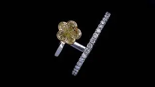 New Design Diamond Engagement Ring, Natural Fancy Color Diamond Jewelry for Women, BKJ-133