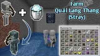 C&aacute;ch L&agrave;m M&aacute;y Farm Qu&aacute;i Lang Thang (Stray) V&agrave; Kinh Nghiệm Trong Minecraft PE | Stray Farm MCBE