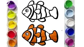 How to Draw a Clown Fish Step by Step!
