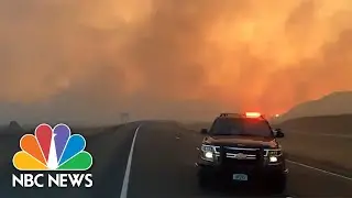 Videos Show Smoke Rising From North Dakota Wildfire | NBC News NOW