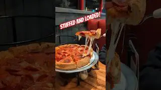 Trying Giordano's DOUBLE-STUFFED Deep Dish for the First Time! (Insane Cheese Pulls!)