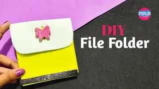 how to make paper file folder | homemade paper file folder | Polo craft