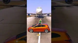 Crazy Man Parked His Car on The Runway | Grand Theft Auto V ||