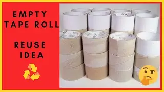 DIY Empty Tape Roll Craft Idea | How to Make Jewellery Box | Best Out of Waste Reuse Idea/