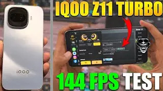 Iqoo Z11 Turbo Pubg/Bgmi 144 Fps Test | Sd 8 Gen 5 Processor 🥶☠️