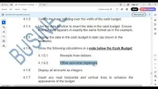 20  CFS 6 Cash Budgets