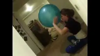 Sabrina's Fun on a excerise ball part 1