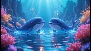 Whales Go Dancing Under the Moon | Popular Nursery Rhyme | Educational Kids Songs