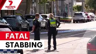 Manhunt underway after fatal Ascot Vale stabbing | 7NEWS