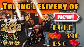 Taking Delivery Of My New Ktm Duke 390 Bs6 2023 Model 😍🥳|| Duke 390 2023😍