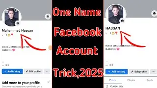 How To Create One Name Facebook Account Capital Letter || Single Name Method 2025 Full Working