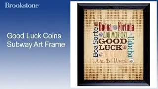 Good Luck Coins Subway Art Frame